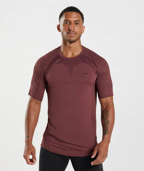 Panske Tricka Gymshark Form Ruzove Hnede | RY1203746